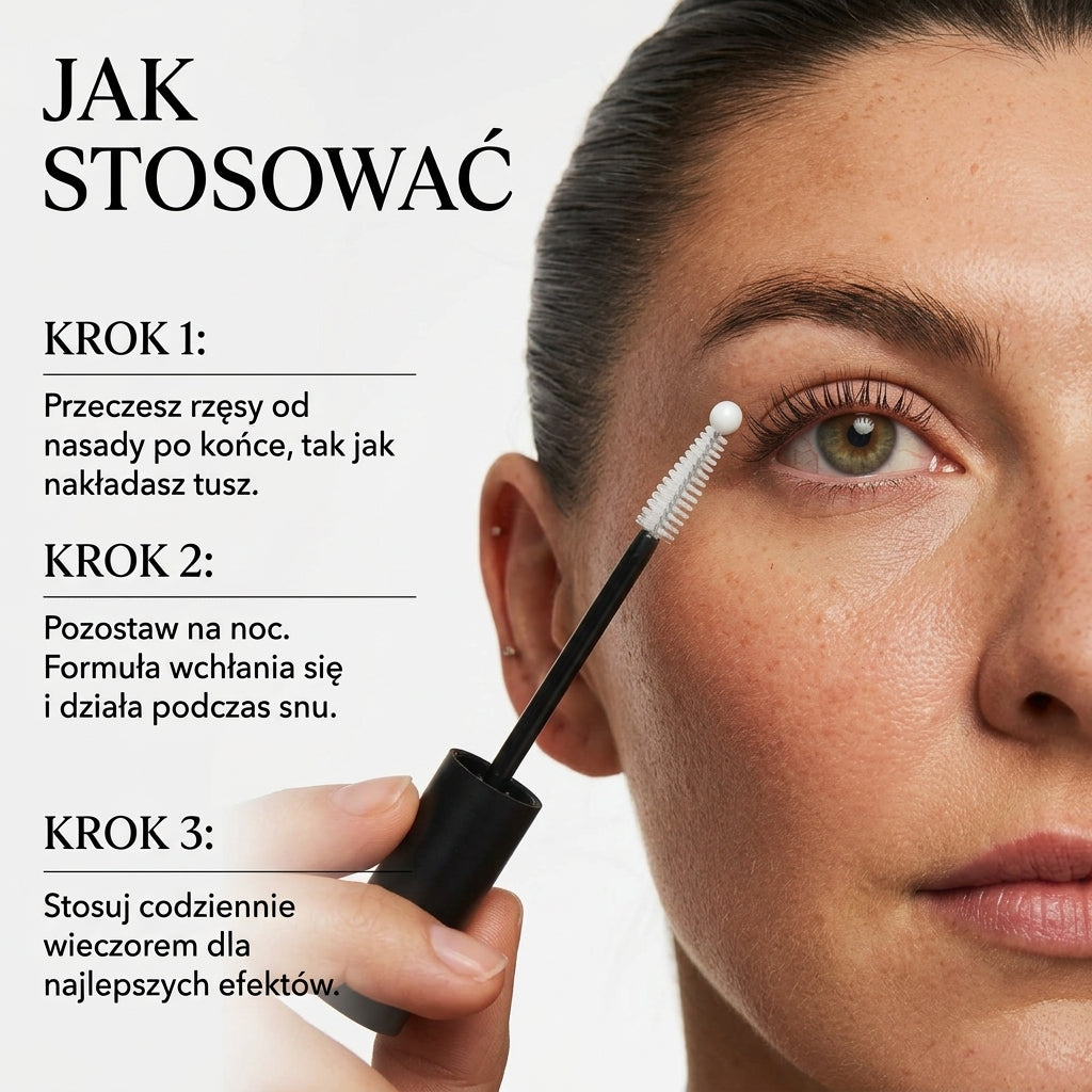 Serum do rzęs z kompleksem peptydów